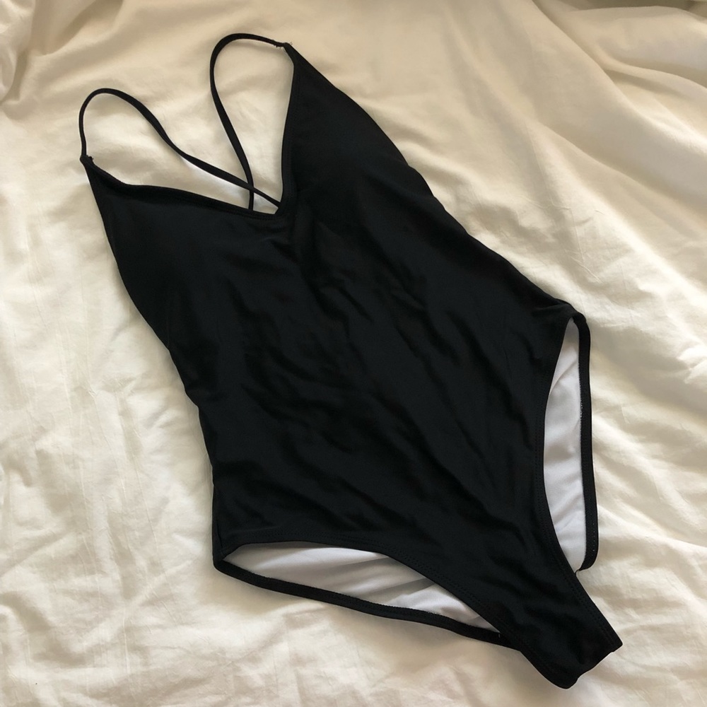 SHEIN Black One Piece Swimsuit